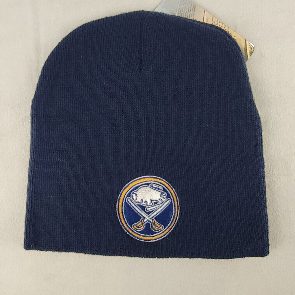 Buffalo Sabres Hat Cap Adult One‎ Size Beanie Blue NHL Hockey Mens Womens Unisex
